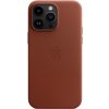 Pouzdro a kryt na mobilní telefon Apple Pouzdro Apple kožené Leather Case MagSafe Apple iPhone 14 Pro, umber
