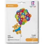 GRABO fóliový balónek Medvídek s balónky 34"/86cm nafukovací – Hledejceny.cz