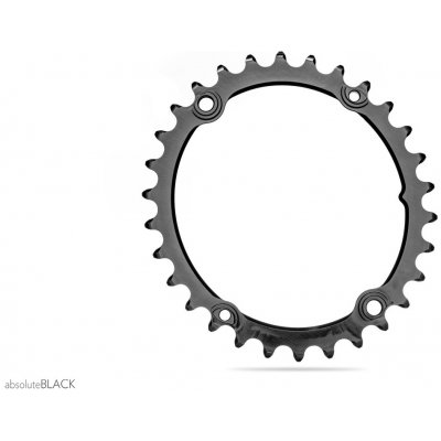 Převodník GRAVEL Sub-compact OVAL 110/4 30T černá – Sleviste.cz