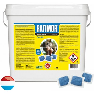 UNICHEM RATIMOR měkká návnada Brodifacoum 5 kg – Zboží Dáma