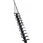 Minka STAIRS Přímé modulové schodiště Happy šedé, 275 cm – Zboží Mobilmania
