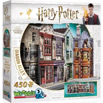 Wrebbit 3D puzzle Harry Potter Příčná ulice 450 ks