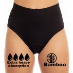 Ecomodi menstruační kalhotky z bambusu extra vysoké pohodlné tělová barva sací třída Extra silná – Zboží Dáma