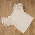 Blůzka s květinovou krajkou sněhová – Hledejceny.cz