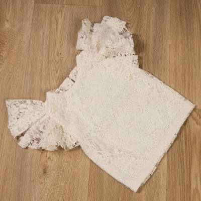 Blůzka s květinovou krajkou sněhová – Hledejceny.cz