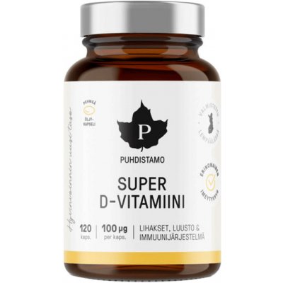 Puhdistamo Super Vitamin D 4000iu - 120 kapslí