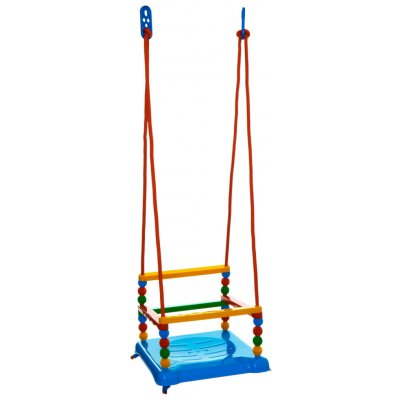 Teddies plastová houpačka s kuličkami modrá 35 x 34 cm – Zboží Mobilmania