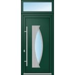 OknaDvereNaMiru.cz Vchodové dveře INOX 1419 + Nadsvětlík bílá 110 x 220 cm – Zboží Mobilmania