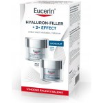 Eucerin Hyalluron Filler + 3× Effect denní krém pro suchou pleť SPF 15 50 ml + Eucerin Hyalluron Filler + 3× Effect vyplňující noční krém 50 ml dárková sada – Zboží Dáma