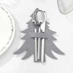 Homla Vánoční prostírání pod příbory Lorre šedá 2 ks 23cm 835914 – Zboží Dáma