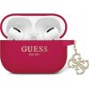 Pouzdro na sluchátka Guess AirPods Pro 2 cover Liquid Silicone Glitter Triangle Charm GUAP2LECG4M