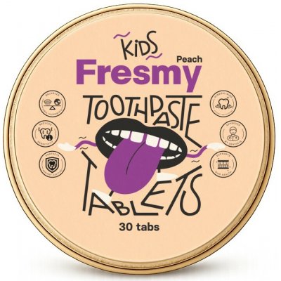 Fresmy Kids Peach dětská v tabletách 30 ks – Hledejceny.cz