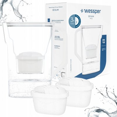 Wessper D3 SLIM 2,7 l bílá + filtry 3 ks – Hledejceny.cz