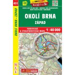 Turistická mapa 451 Okolí Brna západ 1:40 000 – Zboží Dáma