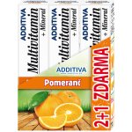 Additiva sada Multivitamin 2+1 mineral pomeranč šumivé tablety 3 x 20 ks – Hledejceny.cz