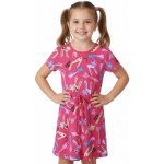 BAVLNĚNÉ DÍVČÍ ŠATY S KOČMAMI NOVINKA Tmavě růžová – Zbozi.Blesk.cz