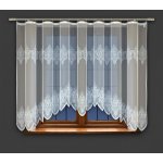 Dekorační žakárová záclona s řasící páskou ANDREA 160 bílá 300x160 cm MyBestHome – Zboží Mobilmania