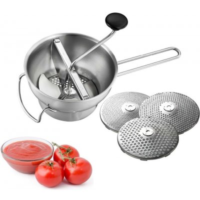 Pasírovací mlýnek Gefu FLOTTE LOTTE se 3 sítky nerezový – Zboží Dáma
