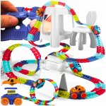 Kruzzel 20434 Autodráha s autíčkem 194 dílů – Zboží Dáma