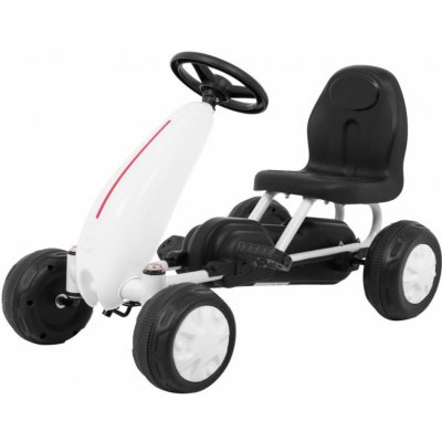 Ramiz První šlapací motokára pro batolata Bílá – Zboží Mobilmania