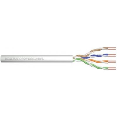 Digitus ACU-4611-305 ASSNET250 CAT 6 U-UTP instalační kabel, drát, délka 305 m, Papírový box, AWG 23/1, PVC barva šedá