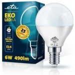 Eta EKO LEDka mini globe 6W, E14, neutrální bílá – Hledejceny.cz