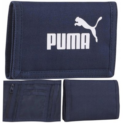 Puma PHASE WALLET LÁTKOVÁ PENĚŽENKA MODRÁ – Zboží Dáma