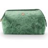 Kosmetická taška PIP Studio Kosmetická taška velká Velvet Quilted zelená