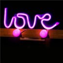 Forever dekorativní LED neon nápis Love růžová RTV100208