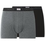 LOOKS by Wolfgang Joop pánské boxerky 2 kusy černá – Zboží Dáma
