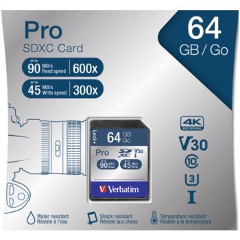 Verbatim Pro U3 SDXC 64 GB 47022