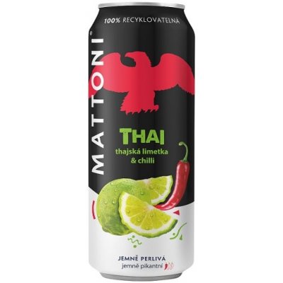 Mattoni Thai thajská limetka & chilli jemně perlivá 0,5 l – Zbozi.Blesk.cz