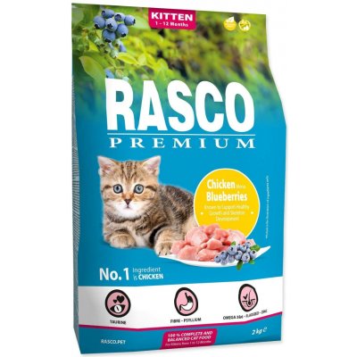 RASCO Premium Krmivo pro koťata Chicken blueberries 2 kg – Hledejceny.cz