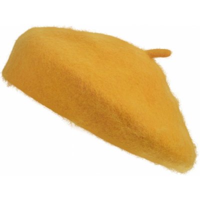 Okrově žlutý dětský baret – Zboží Dáma