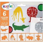 Aladine Šablony 15x12,5 cm 6 ks Zoo – Zboží Mobilmania