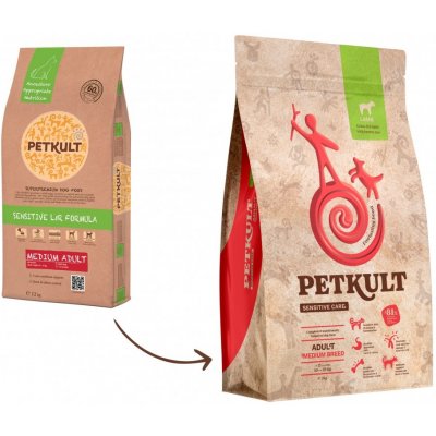 PETKULT dog MEDIUM ADULT lamb/rice Velikost balení: 3kg