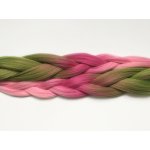 Kanekalon Easy Braid Barva: FR-30 (green-pink shaded, ombré zelená-růžová), Značka: Easy Braid – Sleviste.cz