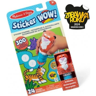 Melissa & Doug Razítkovač Sticker WOW Tygr – Zboží Dáma