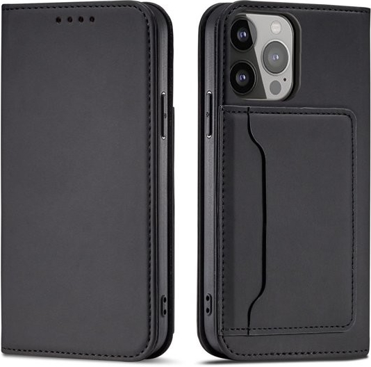 Pouzdro na magnetické karty Samsung Galaxy S23 Ultra flip cover stojánek na peněženku černé