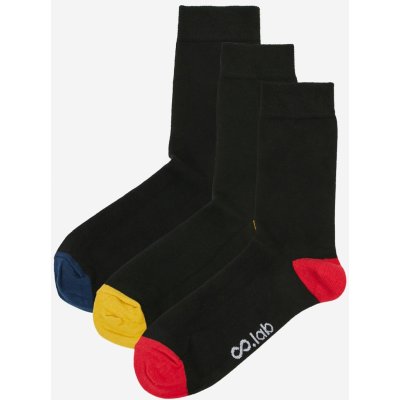 ZOOT.lab Sada tří párů pánských ponožek v černé