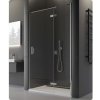 Sprchové kouty Ronall Pur jednokřídlé dveře s pevnou stěnou, panty vpravo, šířka 900mm, výška 2000mm, chrom, sklo Durlux PU13PD0901022