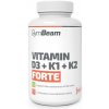 Vitamín a minerál GymBeam Vitamin D3+K1+K2 Forte 120 kapslí