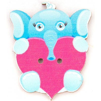 Knoflík 32x26 mm slon – Zboží Dáma