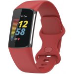 VSECHNONAMOBIL 112695 SILICONE Vyměnitelný řemínek pro Fitbit Charge 6 / Charge 5 červený – Zboží Živě