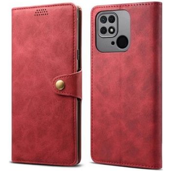 Pouzdro Lenuo Leather Xiaomi Redmi 10C, červené