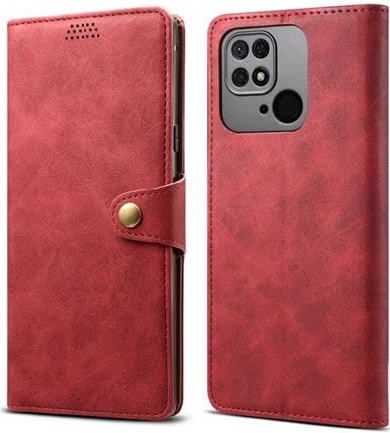 Pouzdro Lenuo Leather Xiaomi Redmi 10C, červené