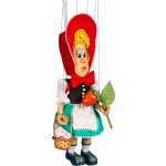 Mašek umělecká výroba loutka Karkulka 35 cm vyřezávaná – Zboží Dáma