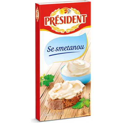 Président Tavený se smetanou 3x50 g 150 g – Zboží Dáma