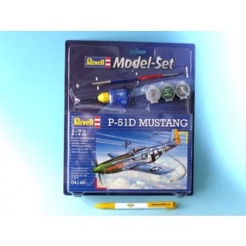 Revell model set plane 64148 P 51D Mustang 1:72