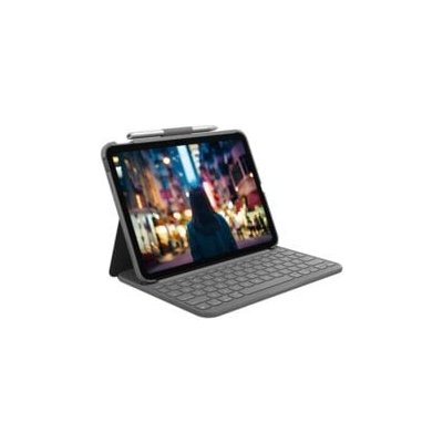 Logitech ochranný kryt s klávesnicí Slim Folio pro Apple iPad 2022 10. generace US INT 920-011413 šedá – Zbozi.Blesk.cz